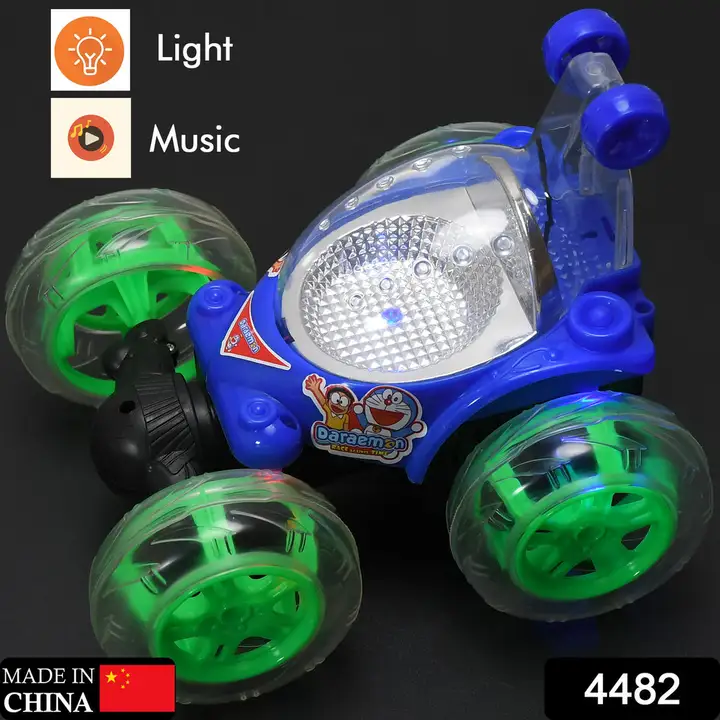 4482 RECHARGEABLE 360 DEGREE STUNT ROLLING REMOTE CONTROL CAR WITH COLOURFUL 3D LIGHTS AND MUSIC FOR uploaded by DeoDap on 2/10/2023