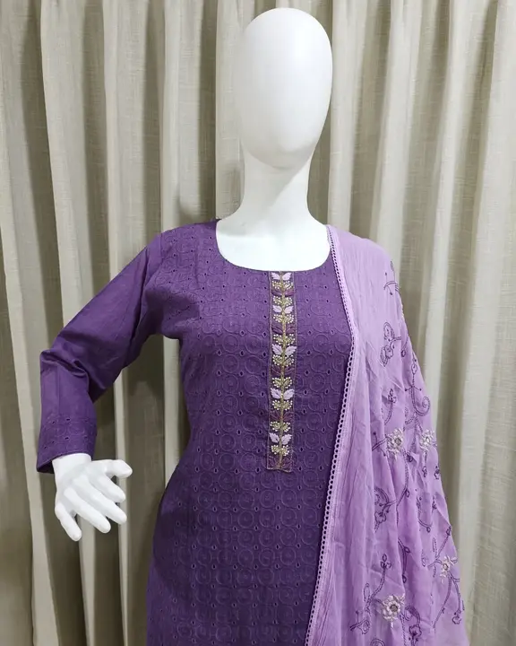 Cotton Schiffli  uploaded by Madhukar Designs on 2/10/2023