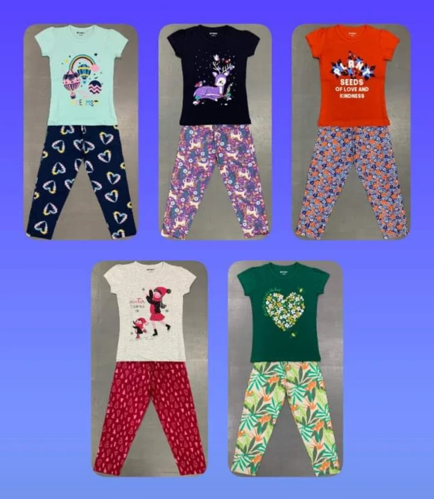 Girls pyjamas  uploaded by Brahmendragarments on 2/10/2023
