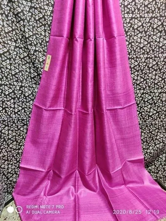 Desi Tussar plain silk saree  uploaded by VIDYA HANDLOOM on 2/10/2023