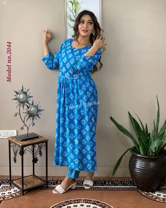 Nayra Cut Kurti with Pant  uploaded by business on 2/10/2023