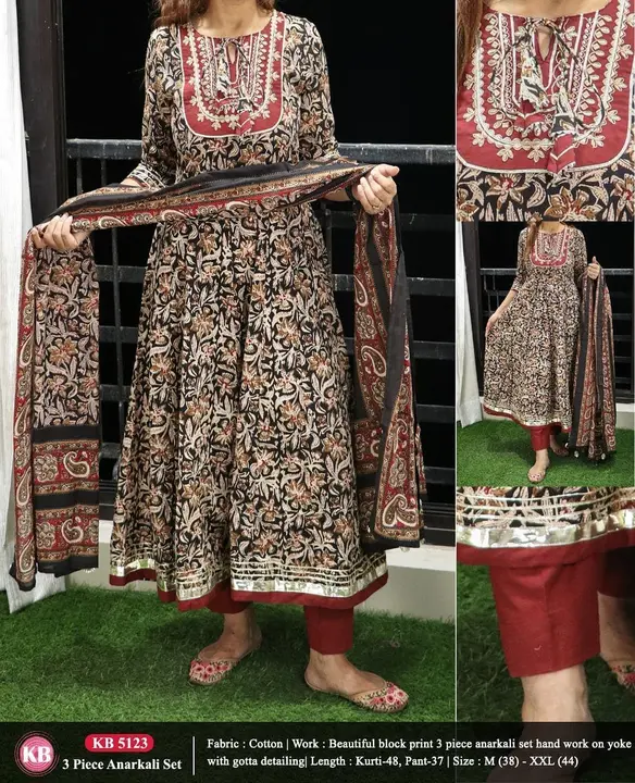 Gown with pant and dupatta  uploaded by business on 2/10/2023