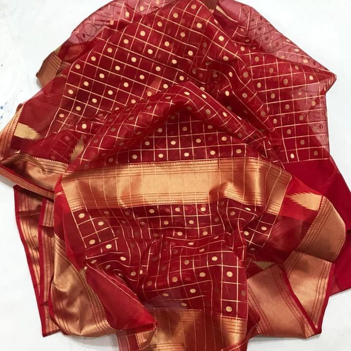 Chanderi handloom saree uploaded by business on 2/19/2021