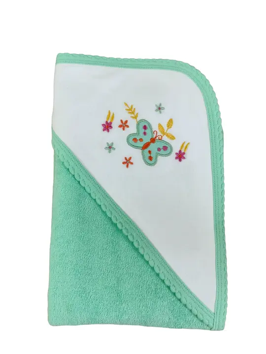 Post image Premium Hooded Towel for babies.. 400 GSM Fabric.. Combed Hosiéry Terry Cotton for Soft feel