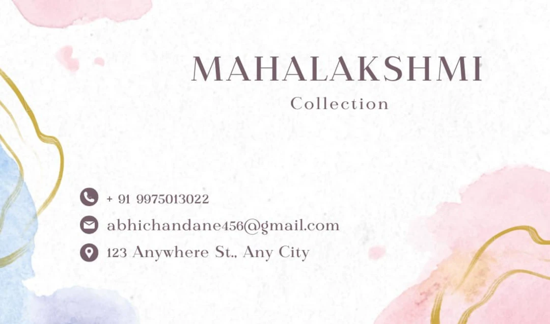 Visiting card store images of Mahalakshmi Collection 
