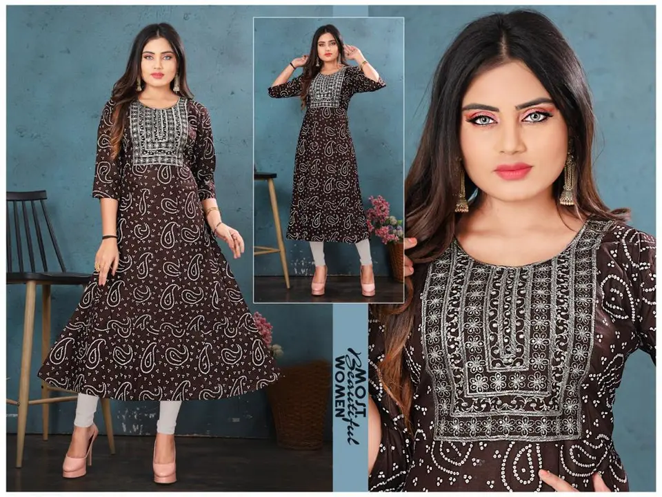 Fancy work kurtis xl xxl  uploaded by Radha Creation , Maira sales for Readymade items on 2/10/2023