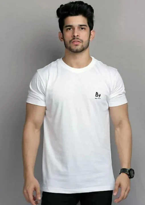 BT logo Print Half Sleeve Cotton T-shirts  uploaded by Maruti Manufacturing on 2/11/2023