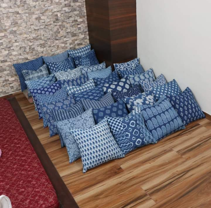 Indigo Cushion Covers  uploaded by Annu Handicrafts and textile on 2/11/2023