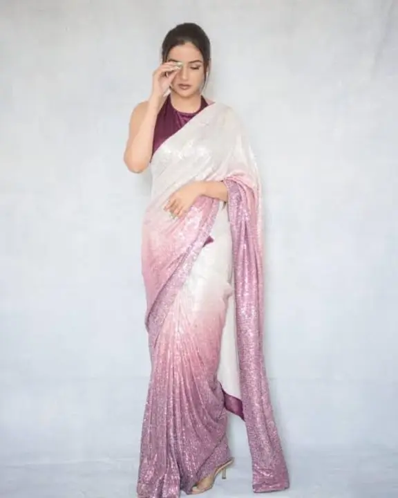 Sequence saree uploaded by MANSA COLLECTIONS on 2/11/2023