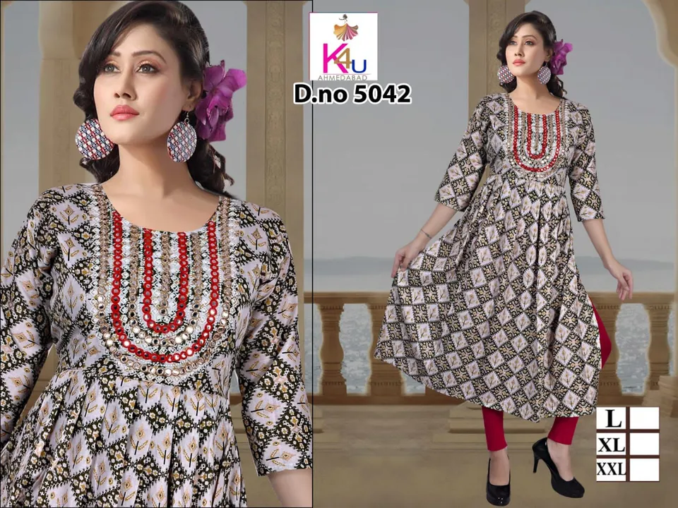Nayra cut kurti uploaded by Evergreen on 5/31/2024