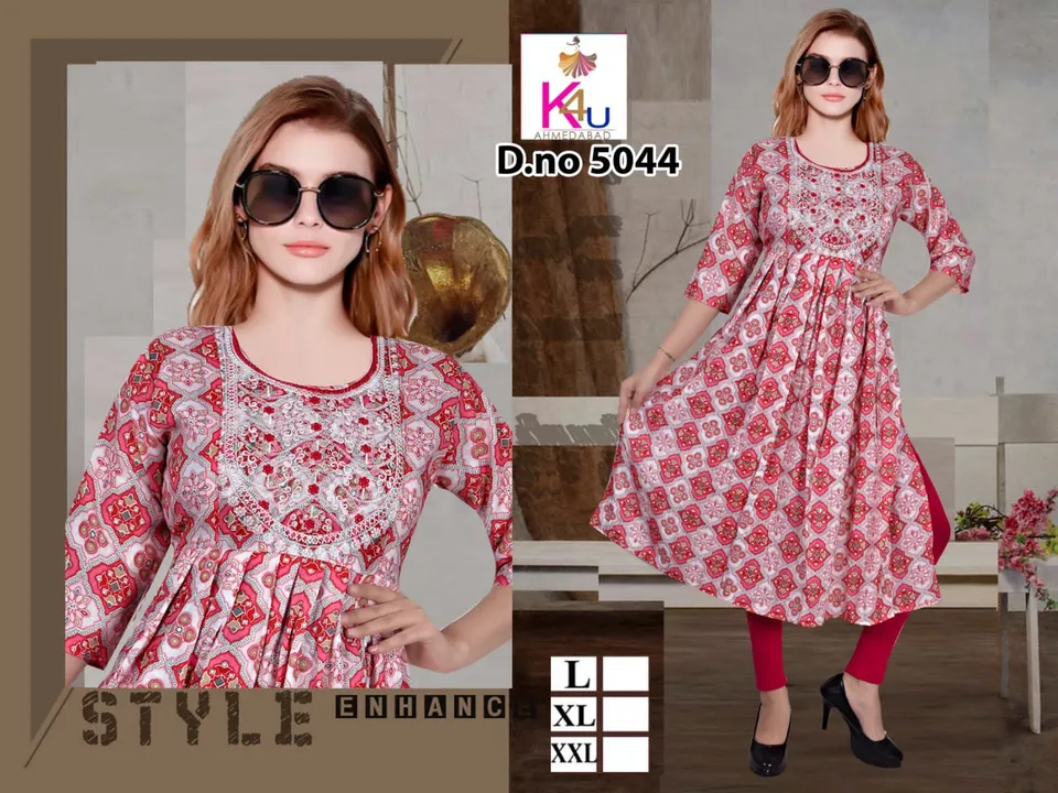 Nayra cut kurti uploaded by Evergreen on 2/11/2023
