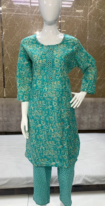 Women kurti and pant set  uploaded by business on 2/11/2023