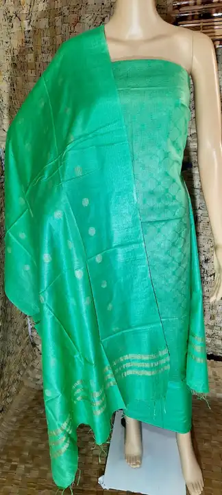 Katan silk dress material  uploaded by S B HANDLOOM
 on 2/11/2023