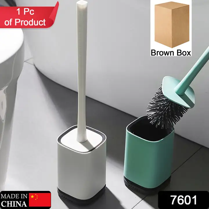 SILICONE TOILET BRUSH WITH HOLDER STAND , BRUSH FOR BATHROOM CLEANING, CLEANING SILICONE BRUSH AND H uploaded by DeoDap on 2/11/2023