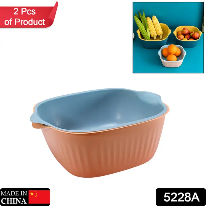 5228A KITCHEN BOWL PLASTIC WASHING BOWL AND STRAINER DRAINER BASKET FOR HOME & KITCHEN USE

 uploaded by DeoDap on 2/11/2023