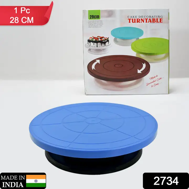 2734 CAKE STAND REVOLVING DECORATING TURNTABLE EASY ROTATE CAKE STAND FOR HOME & BIRTHDAY PARTY USE
 uploaded by DeoDap on 2/11/2023
