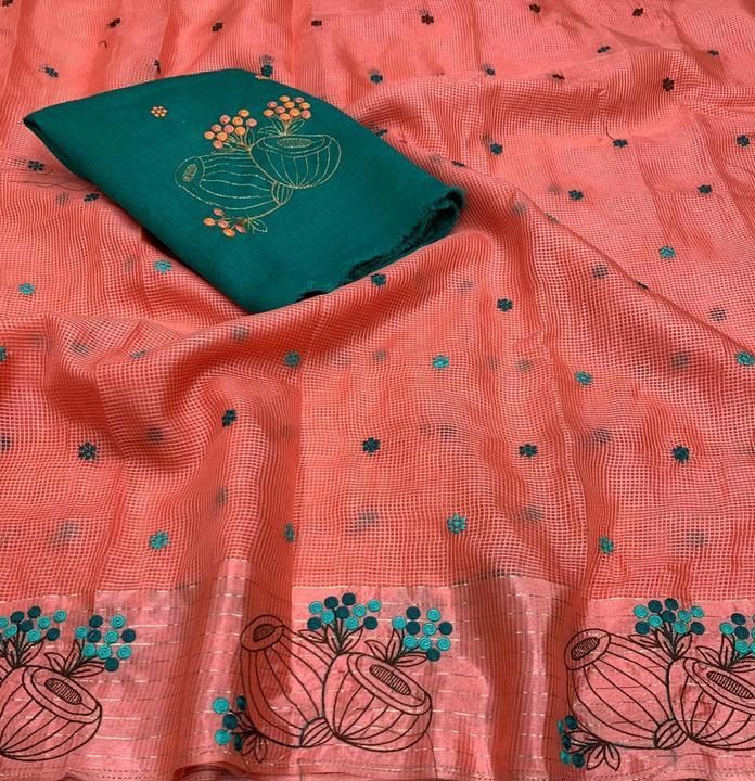 Post image *LAUNCHING Newest 
_*Kotadoriya Collection*_
♥️ ♥️ ♥️ 

**soft kota doriya cotton* saree with Beautifull Embrodary work with contrast work blouse &amp; tassels 
 

Price (₹)  * 850₹*
*No any less*

*6.30 Full cut with blouse*
Ready stock

*Stay Home Stay *Safe*☺️
dtmntr