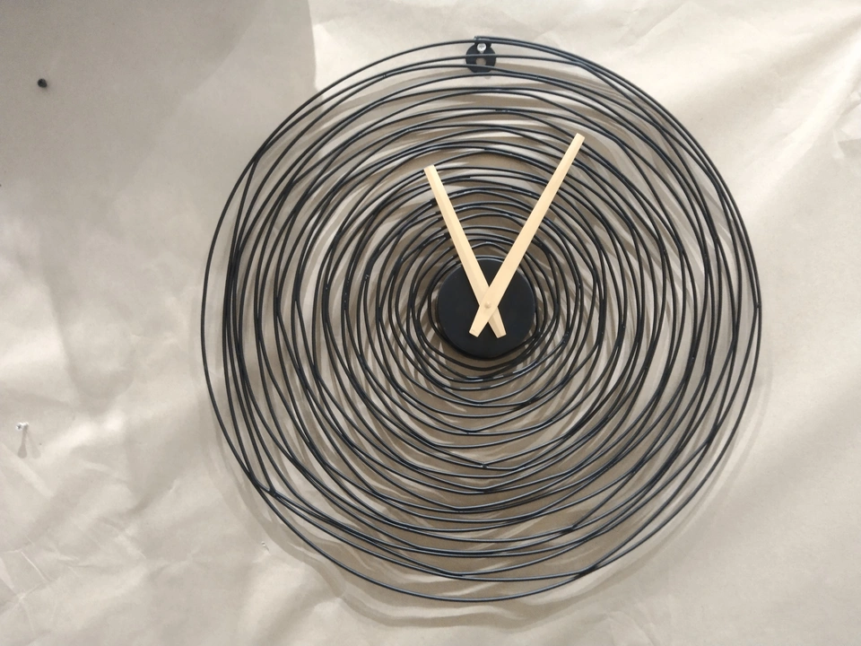 Round Wire Wall Clock  uploaded by business on 2/11/2023