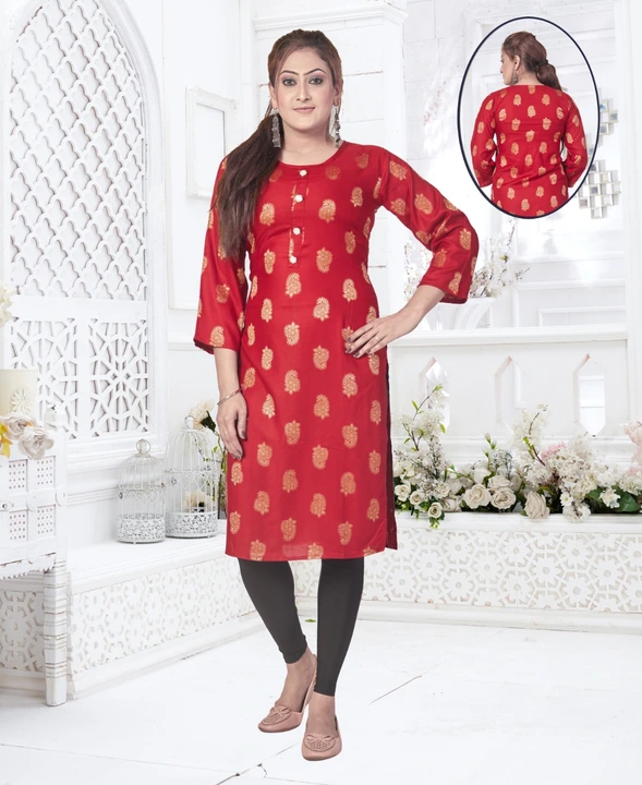 Plan kurti  uploaded by Woman Tops shirts kurtis western tops others on 2/12/2023