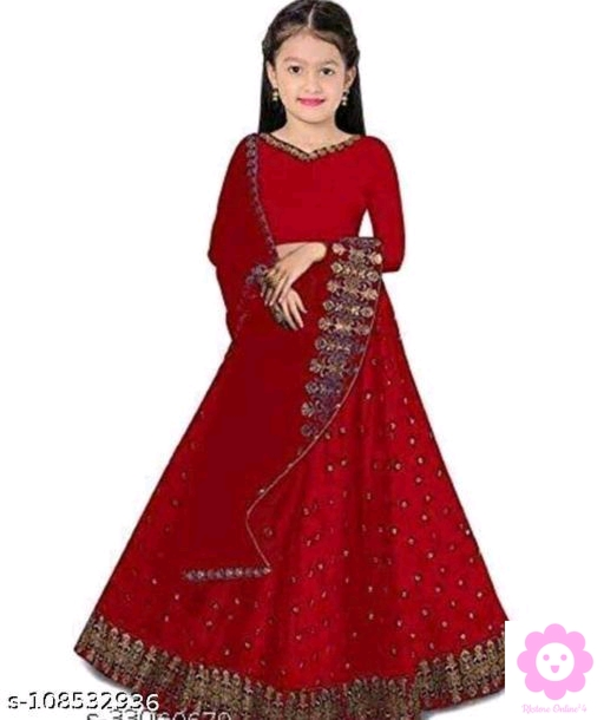 GOPI RED LEHENGA 
Name: GOPI RED LEHENGA 
Top Fabric: Satin
Lehenga Fabric: Taffeta Silk
Dupatta Fab uploaded by कHi भीHi कBHi भीHi on 2/12/2023