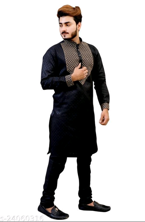 Post image Designer Men Kurta Sets
Top Fabric: Cotton
Bottom Fabric: Cotton
Scarf Fabric: No Scarf
Sleeve Length: Long Sleeves
Bottom Type: Straight Pajama
Stitch Type: Stitched
Pattern: Embroidered,Solid,Checked

WhatsApp 7769002553

Sizes:
M (Top Length Size: 41 in, Bottom Waist Size: 50 in, Bottom Length Size: 43 in) 
L (Top Length Size: 42 in, Bottom Waist Size: 52 in, Bottom Length Size: 44 in) 
XL (Top Length Size: 43 in, Bottom Waist Size: 54 in, Bottom Length Size: 45 in) 
XXL (Top Length Size: 44 in, Bottom Waist Size: 56 in, Bottom Length Size: 46 in)