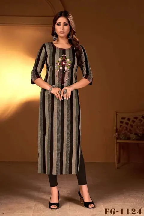 Pure cotton Lining ,Weaving and zari Kurtis  uploaded by Shree Fashion Hub on 5/30/2024