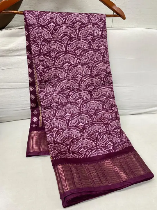 Soft crystal cotton silk saree  uploaded by Krishna fashion on 5/28/2024