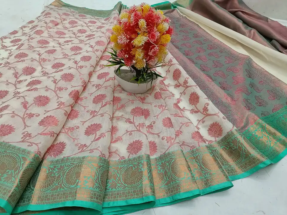 😍 Latest collection 
🌺* Banarasi *Cotton Silk* soft silk saree
🌺* Wonderful *zari Jaal patern des uploaded by business on 2/12/2023