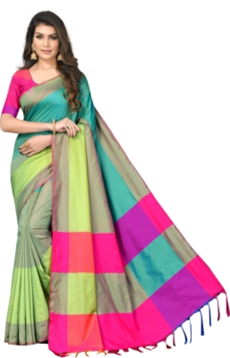 Post image Color Block, Solid Arani Pattu Art Silk Saree

Style Code :SSZ-AURA-MUL-432

Pattern :Color Block, Solid

Pack of :1

Secondary Color :Multicolor

Occasion :Casual, Party &amp; Festive

Decorative Material :Tassel

Construction Type :Machine

Free delivery : 💵 Cash on delivery available