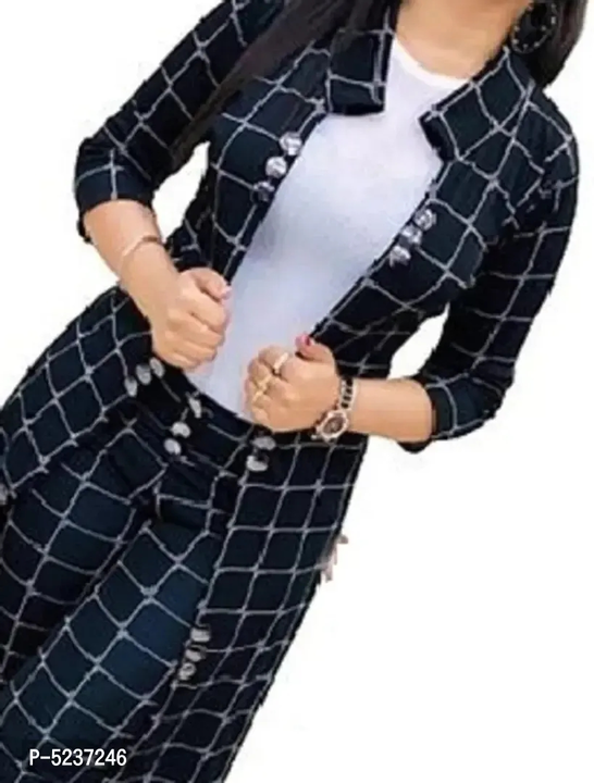 Product image of Elegant White Imported Solid Top with Check Pant And Removable Shrug For Women, price: Rs. 899, ID: elegant-white-imported-solid-top-with-check-pant-and-removable-shrug-for-women-b5d8c2cb