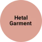 Business logo of Hetal garment