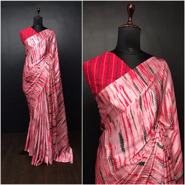 *Saree*
Saree fabric :- Digital Japan Satin Silk
Saree work :- Printed
Saree length :- 5.5 meter

*B uploaded by Roza Fabrics on 2/12/2023