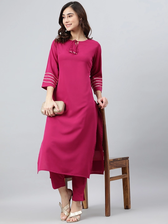 Post image ●Kurti and Pant Set●
Free Home Delivery 
Single Piece available 
Order Now