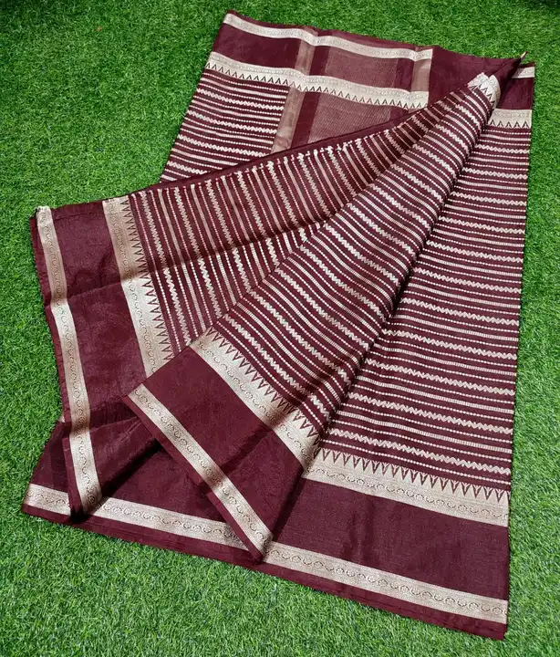 💐Banarasi semi worm silk soft silk saree uploaded by Banarasi_art_of_sarees on 2/12/2023