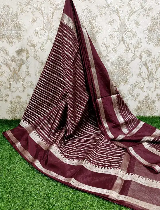 💐Banarasi semi worm silk soft silk saree uploaded by Banarasi_art_of_sarees on 2/12/2023