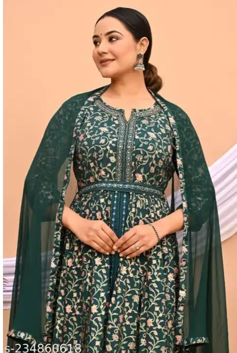 Beautiful Anarkali kurti with front silt in reyon fabric* uploaded by FASHION MART on 2/12/2023