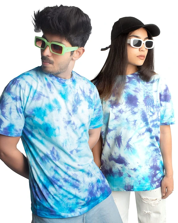 Two color tie dye cotton t shirt uploaded by Deep Enterprise on 2/12/2023
