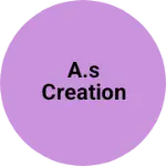 Business logo of A.S creation