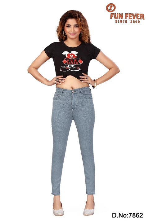 Ladies jeans 4 botton  uploaded by Kr apparels on 2/12/2023