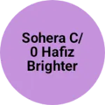 Business logo of Sohera c/0 hafiz brighter academy