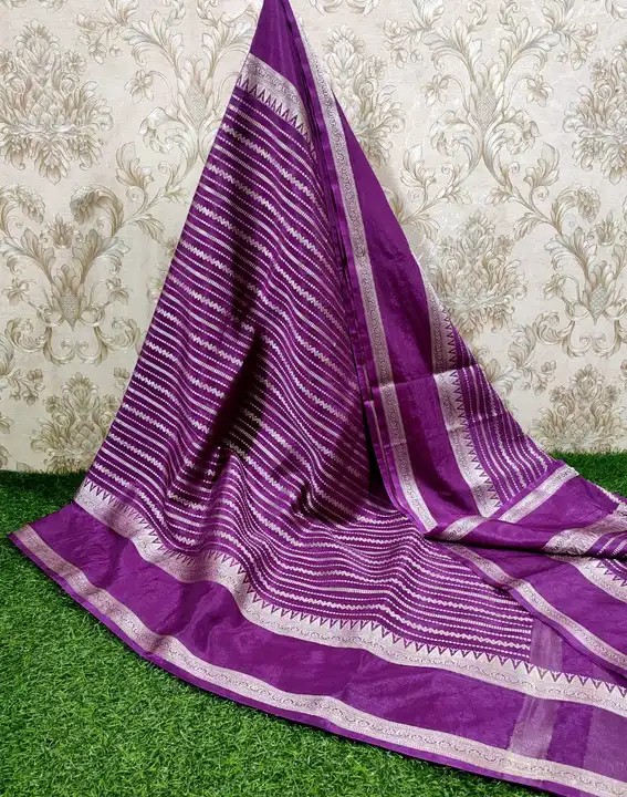 🌹Banarasi semi worm silk soft silk saree uploaded by Banarasi_art_of_sarees on 2/12/2023