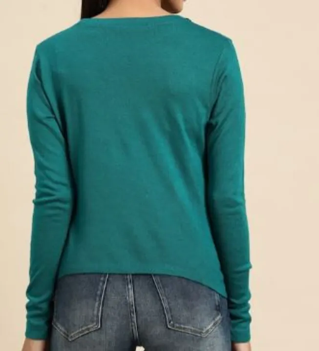 Women teal green sweater uploaded by Hayat Paradise on 2/12/2023