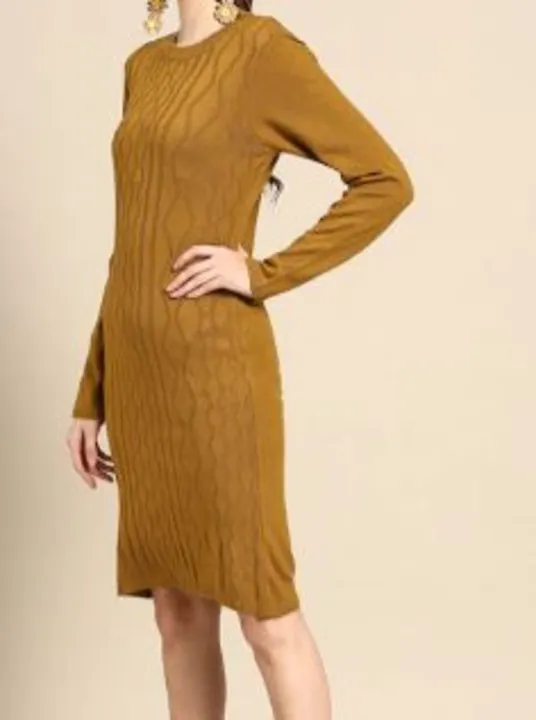 Woolen mustard dress uploaded by Hayat Paradise on 2/12/2023