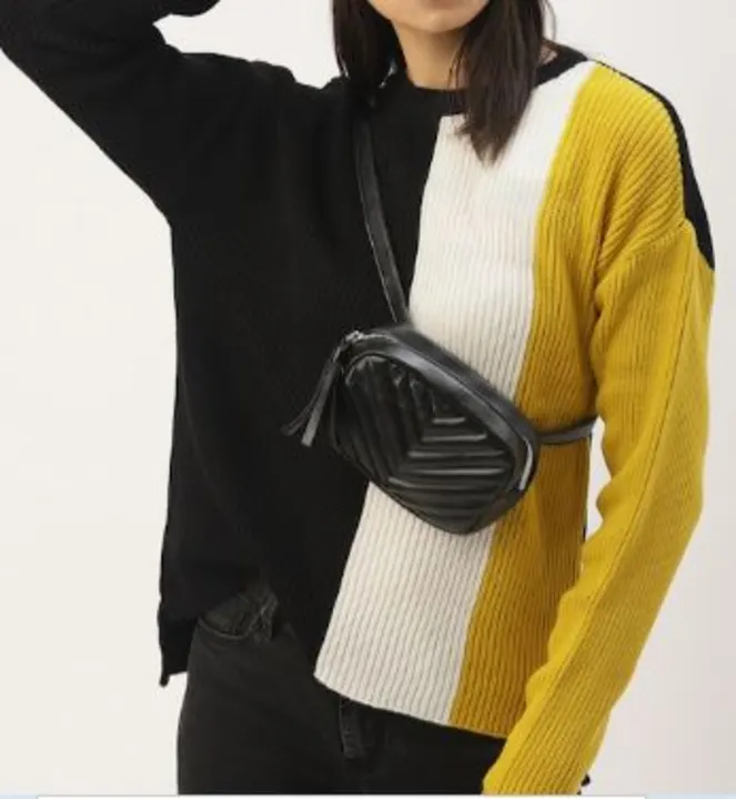 Women black & yellow sweater uploaded by Hayat Paradise on 5/30/2024