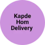 Business logo of Kapde hom delivery