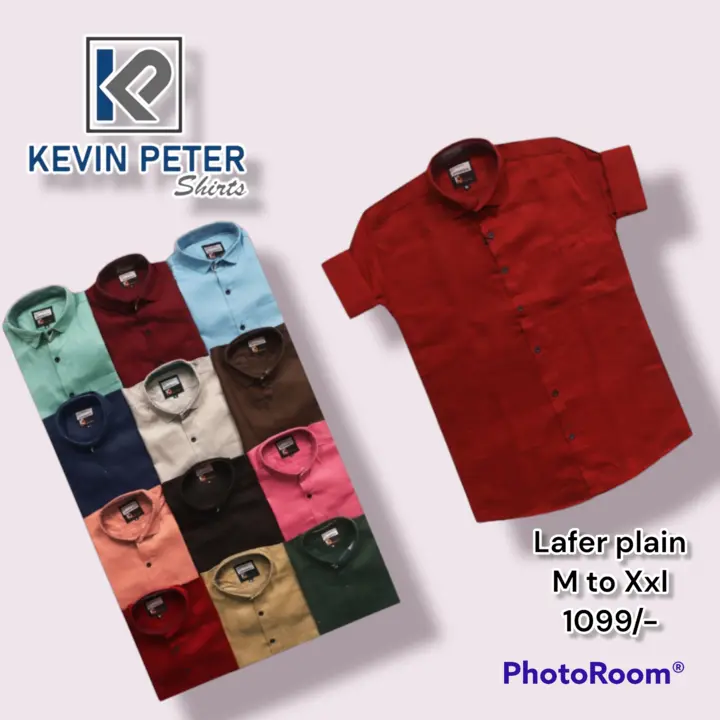 Plain lafer casual shirts  uploaded by Kuldevi garment on 2/12/2023