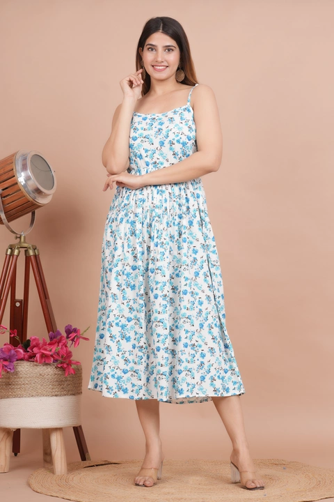 Women Printed Sleeveless Dress uploaded by Laila fashion on 5/27/2024