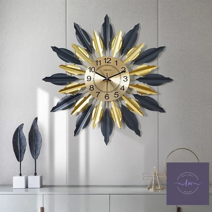 Beautiful decorative wall clock 30x30 inch uploaded by business on 2/12/2023