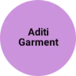 Business logo of Aditi garment