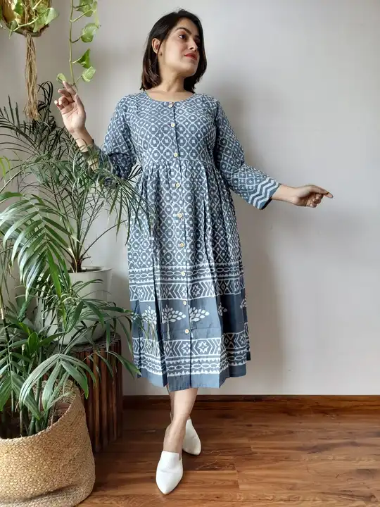 Long Dress  uploaded by Ashoka bagru print on 2/13/2023
